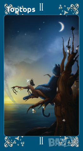 Таро карти с котки: White Cats Tarot & Black Cats Tarot & Weird Cat Tarot, снимка 14 - Карти за игра - 34171461