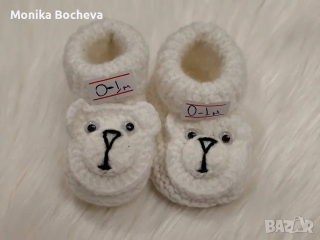 Бебешки и детски сладки терлички-ръчна изработка, снимка 9 - Бебешки обувки - 55876353