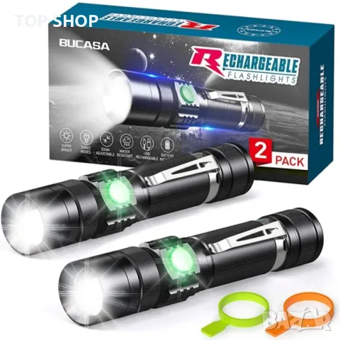 Акумулаторни фенерчета BUCASA S2500, снимка 3 - Друга електроника - 48787309