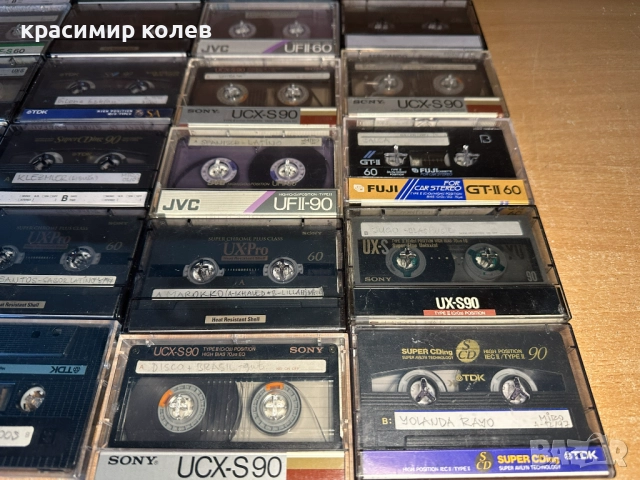 25 броя аудио касети /JVC ,TDK ,SONY,FUJI/, снимка 9 - Аудио касети - 52673304