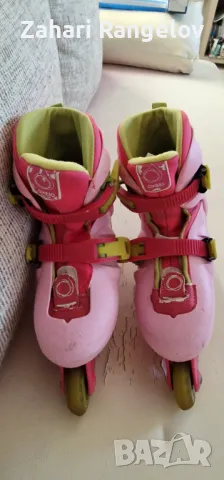 Детски Регулируеми Ролери за момиче 32-35 номер, снимка 2 - Детски маратонки - 47630490