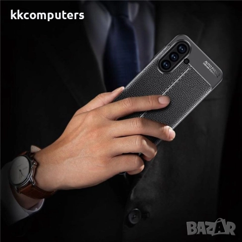 Защитен TPU калъф и Протектор за Samsung Galaxy A17 5G / A17 4G - Личи текстура, Черен, снимка 6 - Калъфи, кейсове - 52210318