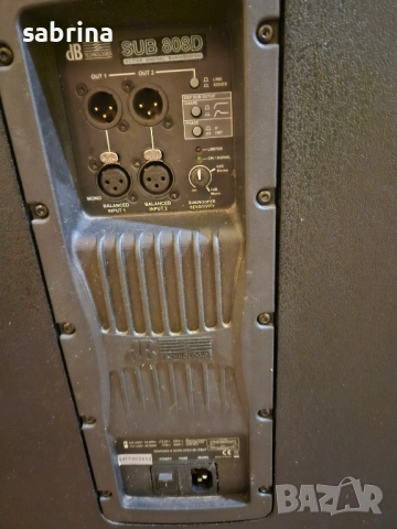 Db tehcnologies Sub 808 D, снимка 3 - Тонколони - 52183637
