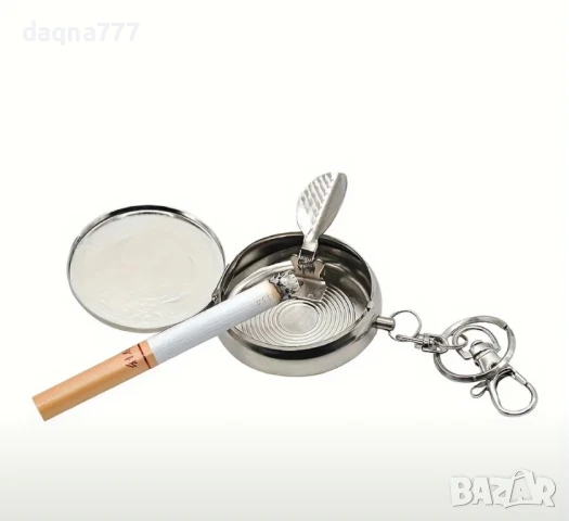 Пепелник за път/ мобилен неръждаема стомана с ключодържател, снимка 3 - Други - 50868753