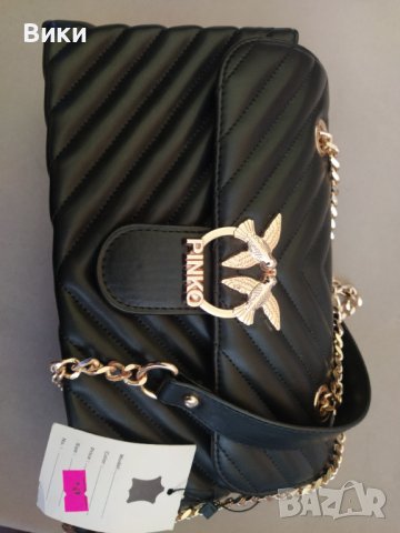 Дамски чанти Pinko естествена кожа , снимка 4 - Чанти - 40364999