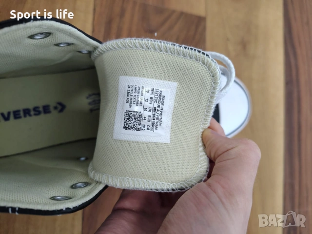 Converse Сникърси Chuck Taylor All Star Classic Leather Hi, 44 EU, снимка 5 - Кецове - 53495471