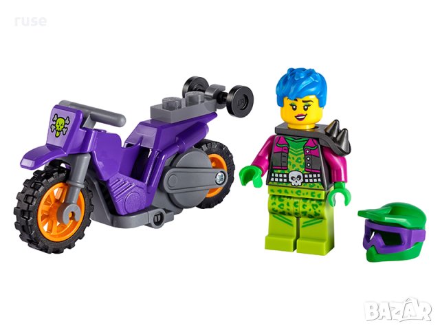 НОВИ! LEGO® City Stuntz 60296 Каскадьорски мотоциклет, снимка 2 - Конструктори - 40664022