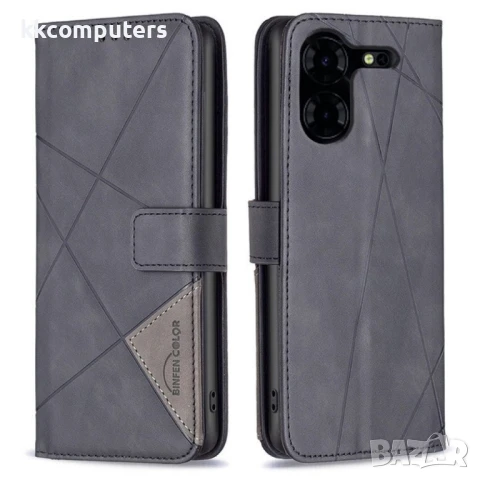 TECNO Pova 5 Pro 5G BINFEN COLOR Magnetic Wallet Калъф и Протектор