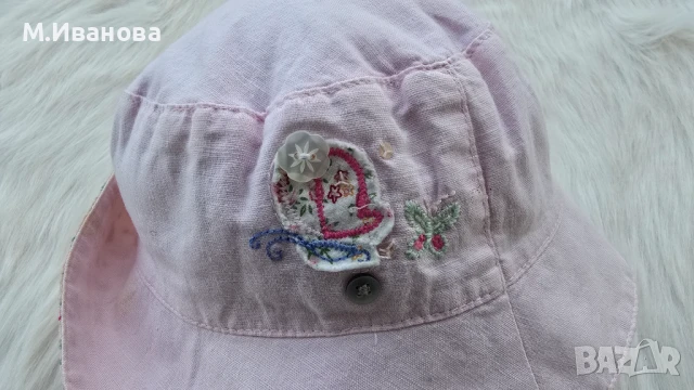 Детска шапка Next 1-2 години памук и лен , снимка 8 - Бебешки шапки - 50761167