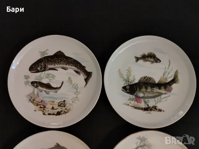 Немски порцеланови чинии за риба 2, снимка 2 - Чинии - 48957611