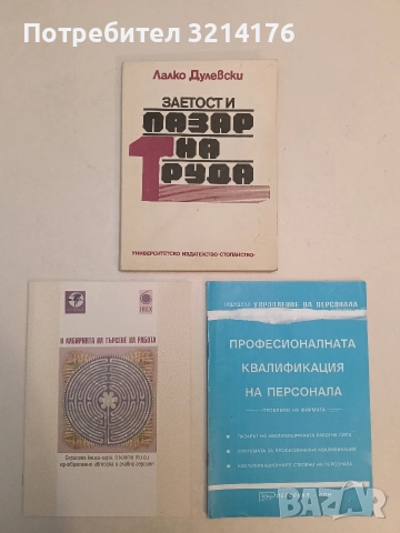 Заетост и пазар на труда - Лалко Дулевски (1992)