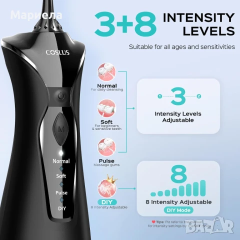 Нов Зъбен душ с 4 режима , 300 мл резервоар, снимка 11 - Други - 51259970