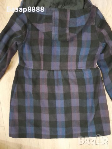 Дамско карирано палто,размер М, снимка 6 - Палта, манта - 39607899