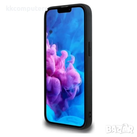 Оригинален кейс Guess HC MagSafe PU 4G Ring Classic Logo, За iPhone 16e, Черен, снимка 6 - Калъфи, кейсове - 50448491