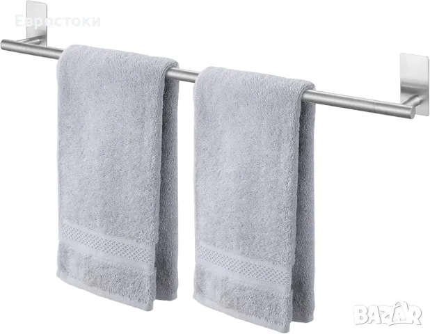 KES BTH7300S76-2 Закачалка за хавлии за баня без пробиване, снимка 1