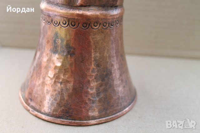 Ръчно ковано медно джазве от дебела ламарина, снимка 2 - Антикварни и старинни предмети - 42203123