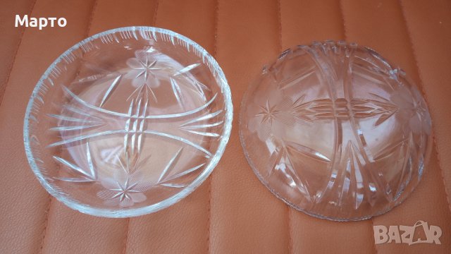 Кристални чинийки за сухи мезета 4 бр , снимка 3 - Чинии - 42030474