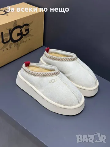 UGG Модни Дамски Зимни Чехли На Платформа С Пухкава Подплата И Стилен Кант - 4 Цвята Код SEM-754, снимка 8 - Чехли - 56115021