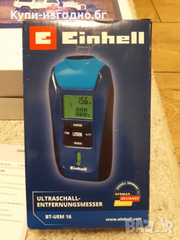 Лазерна ролетка Einhell BT UEM16 , до 16м , LCD дисплей, снимка 3 - Друга електроника - 36038777