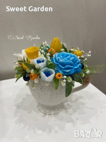  Аранжировки от ароматни ,сапунени цветя, снимка 8 - Подаръци за жени - 53234623