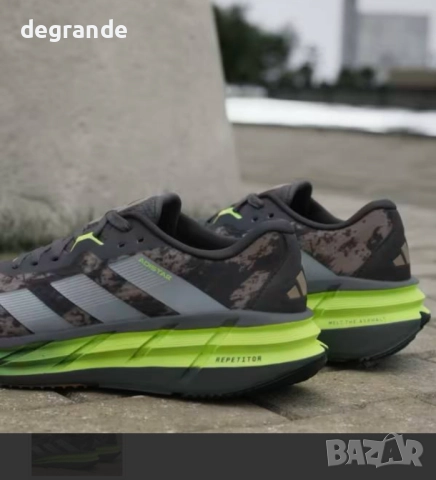 Adidas REPETITOR Black/Dark/Grey/Neon Yellow, снимка 5 - Маратонки - 51629807