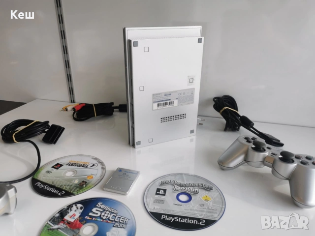 Конзола Sony PlayStation 2 slim (игри,контролери,карти), снимка 3 - PlayStation конзоли - 53467653