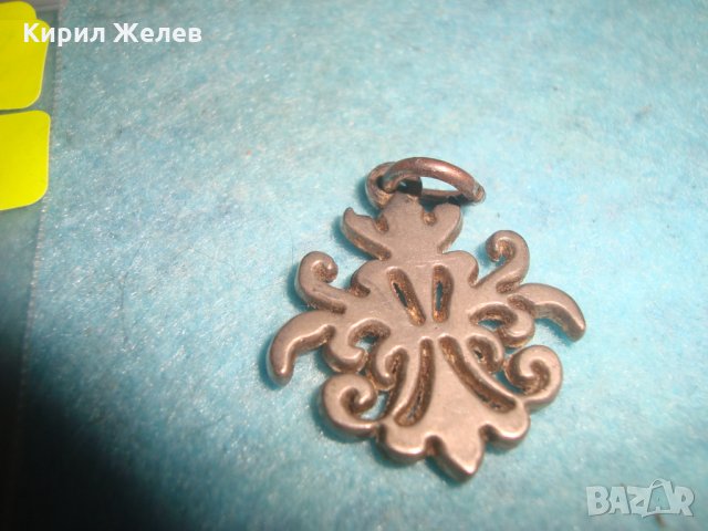 СРЕБРИСТ КРАСИВ РОКОКО - СТИЛ АРТ МЕТАЛЕН МЕДАЛЬОН 14326, снимка 5 - Колиета, медальони, синджири - 35663967