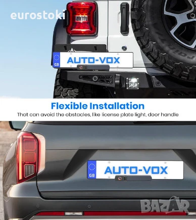 AUTO-VOX комплект соларна камера за заден ход с монитор, 5" 1080P монитор, 5000mAh батерия, снимка 5 - Аксесоари и консумативи - 51290856