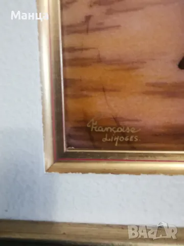 Емайлирана картина Лимож(Limoge), снимка 3 - Антикварни и старинни предмети - 49153255