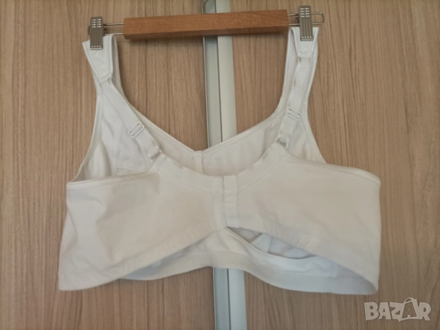 Бял памучен сутиен Miss Mary 105 D, снимка 2 - Бельо - 53474039