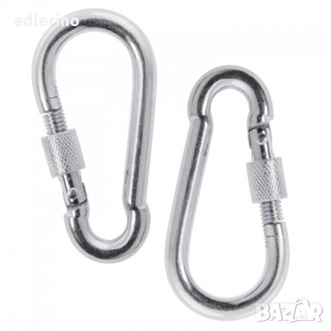 Комплект за закрепване на висящо кресло, люлка, хамак, комплект за окачване на хамак, 2 карабинера, , снимка 4 - Други - 34402454