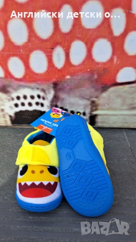 Английски детски пантофи -Baby Shark, снимка 3 - Детски пантофи - 52377771