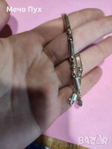 Сребърна гривна (57), снимка 3 - Гривни - 38978560