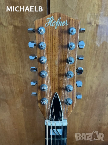 Продавам 12 струнна оригинална акустична китара Höfner, снимка 4 - Китари - 53562171