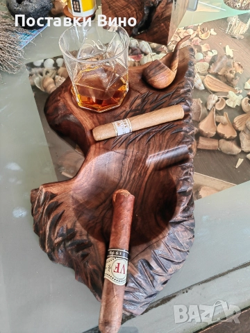 Пепелник за пури, лула с място за чаша, снимка 5 - Декорация за дома - 52799993