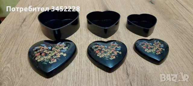 кутийки тип матрйошки 3 броя , снимка 4 - Антикварни и старинни предмети - 49171148