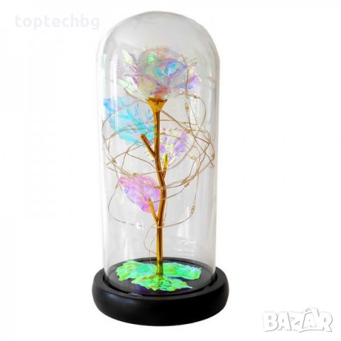 Светеща роза в стъкленица, снимка 5 - Романтични подаръци - 35668744