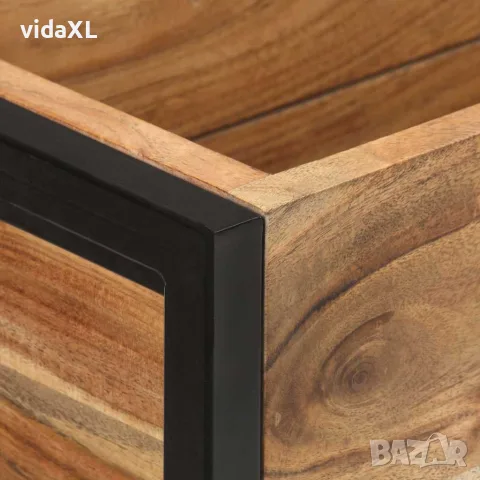 vidaXL Плантер, 90x20x68 см, акациево дърво масив, снимка 3 - Саксии и кашпи - 56146680
