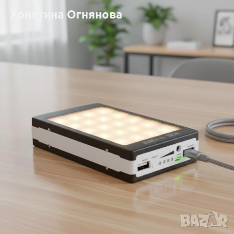 Соларна външна батерия, Power Bank 80000 mAch, външна батерия за GSM + 20 LED, снимка 3 - Части и Платки - 53400600