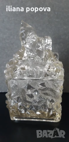 Стъклена захарница, снимка 4 - Аксесоари за кухня - 50816244