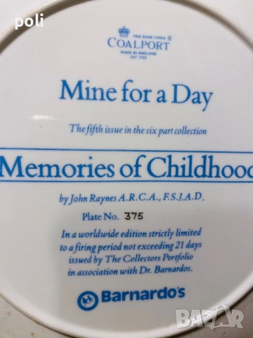 порцеланова чиния за стена , снимка 4 - Декорация за дома - 52389423