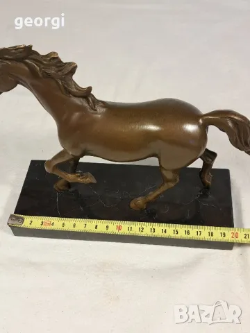 Бронзова фигура кон  3/3, снимка 7 - Статуетки - 47977658