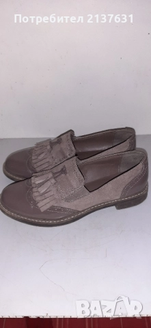 ДАМСКИ ОБУВКИ от ЕСТЕСТВЕНА КОЖА и ВЕЛУР - N 38, снимка 2 - Дамски елегантни обувки - 51862375