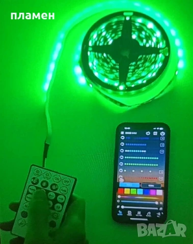 Смарт RGBIC LED Лента 5м – Управление от Смартфон + Музикален Ритъм, снимка 4 - Лед осветление - 53760474