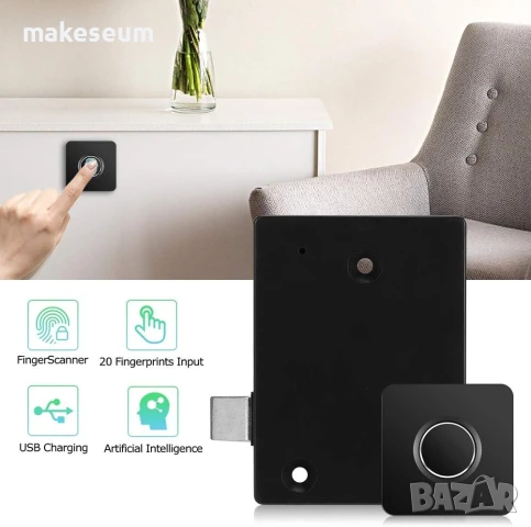 Ключалка с пръстов отпечатък, снимка 3 - Друга електроника - 50711977