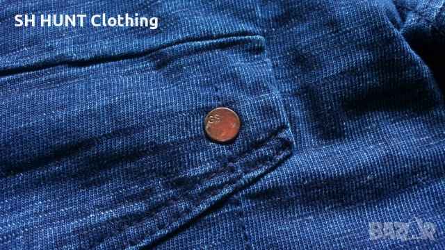 G-STAR VAN JONES INDIGO SHIRT Размер M - L мъжка еластична риза 12-60, снимка 9 - Ризи - 52795013