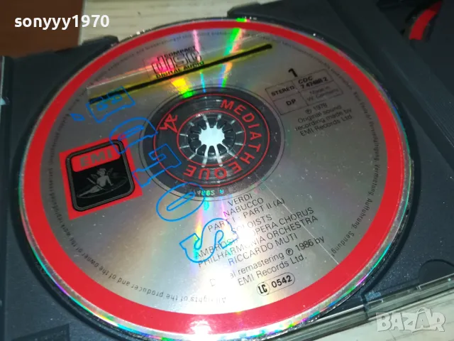 NABUCCO-VERDI X2 ORIGINAL CD-MADE IN WEST GERMANY 1103251657, снимка 2 - CD дискове - 49452088