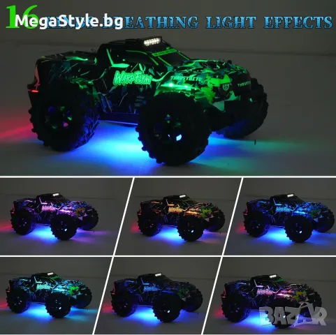JOYTREKY High-Speed RC Car (1:18) – Зелена Офроуд Количка с Дистанционно Управление, снимка 4 - Коли, камиони, мотори, писти - 55960115