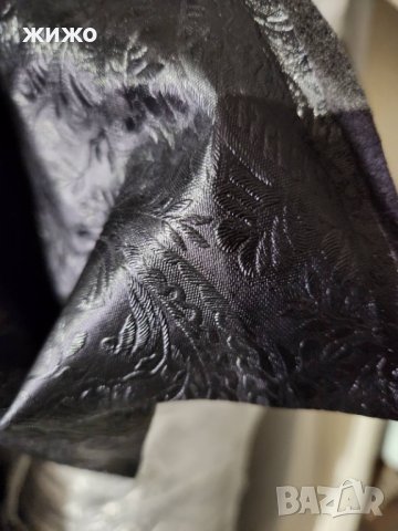 Изкуствена кожа за тапицерия на мебели черна, сребърна с цветя, снимка 2 - Платове и дамаски - 40669200