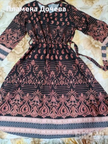 Дамска разкроена рокля , снимка 3 - Рокли - 39568129